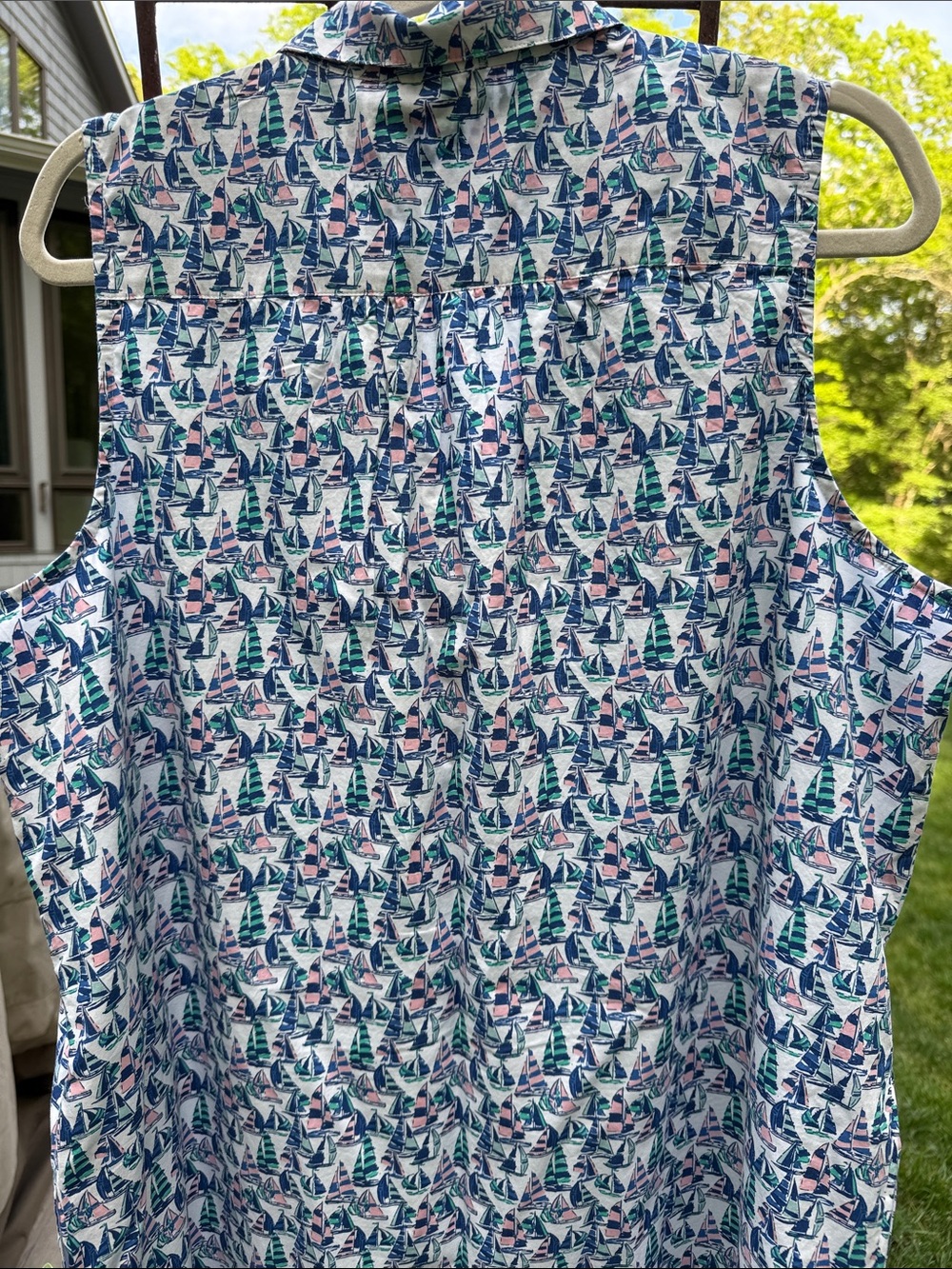 Vineyard Vines Painted Sailboats Popover Dress - Picture 5 of 11